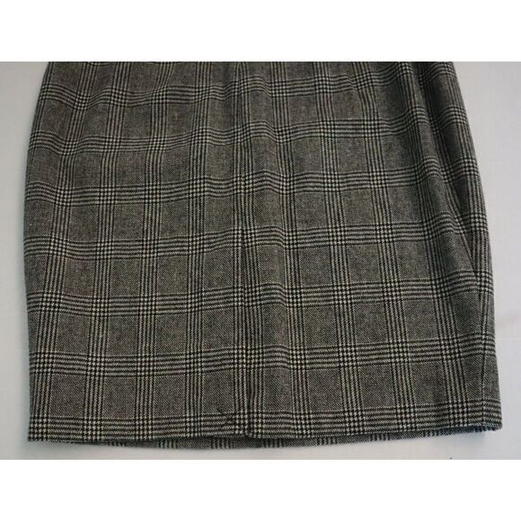 Zara Basic 2753/228/093 Women's Sz L Glen Plaid Wool Blend Sheath Dress $159 - Picture 12 of 14